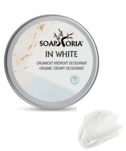 In White dámsky prírodný deodorant, 100% prírodný bez hliníka, parabénov - Stále svieža vôňa pre ženy. Vegánska prírodná kozmetika netestovaná na zvieratách