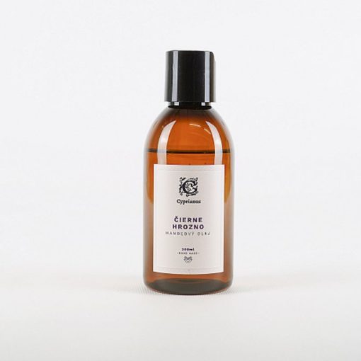 Mandľový olej Čierne hrozno, voňavý, 100% prírodný masážny telový olej po kúpeli namiesto telového mlieka s jemnou vôňou bez mastného pocitu