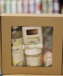 Darčeková sada Mliečne potešenie Soaphoria je darčeková kozmetika s vanilkou a kozím mliekom. Slovenská, 100% čisto prírodná kozmetika