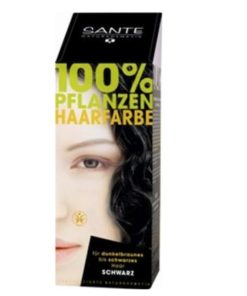 SANTE Prášková farba na vlasy čierna, bio prírodná farba na vlasy, ktorá vlasy neničí, ale vyživuje, farbí a chráni. Vytvára ochranný film na vlasoch