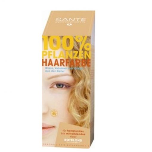 SANTE Prášková farba na vlasy blond, bio prírodná farba na vlasy, ktorá vlasy neničí, ale vyživuje, farbí a chráni. Vytvára ochranný film na vlasoch