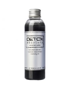 DETOX detoxikačná micelárna pleťová voda na hĺbkové čistenie pleti s aktívnym uhlím prečistí pleť a upchaté póry. Bez chémie, parabénov, vegánska kozmetika