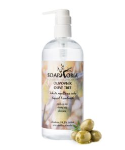 Olivovník organické tekuté mydlo na ruky s olivovým olejom, bez chémie. Obsahuje 18% pridaného extra panenského olivového oleja. Vegánska kozmetika