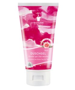 Bio sprchový gél Ruža Bioturm - bio kozmetika, vegan. Obsahuje olej s damascénskej ruže. Pokožku hydratuje, osviežuje, nevysušuje. Netestované na zvieratách