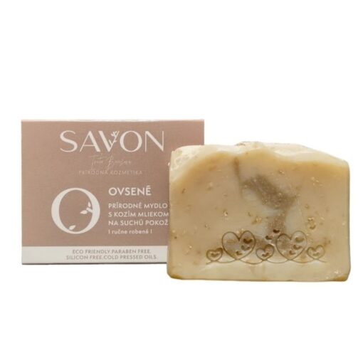 Organické mydlo OVSENÉ s kozím mliekom SAVON, mydlo bez chémie. Slovenská prírodná kozmetika na telo a tvár. Mydlo je vhodné na citlivú, suchú pokožku
