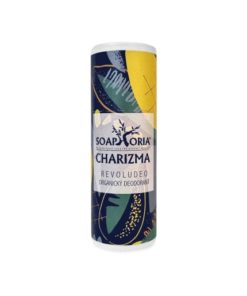 Deodorant Revoludeo Charizma. Účinný antiperpirant v papierovej tube, vegánsky, bez hliníkových solí a parabénov. Deodorant bez hliníka, vegánska kozmetika