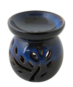 Aromalampa modro čierna keramická s hlbokou miskou, je vhodná ako darček pre ženu i muža. Elegantný moderný bytový doplnok