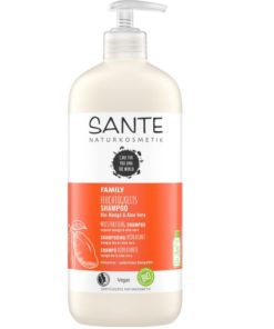 BIO hydratačný šampón Aloe, Mango hydratuje vlasy a dodáva žiarivý lesk. Bio vlasová kozmetika, vegánska. Obsahuje morskú soľ