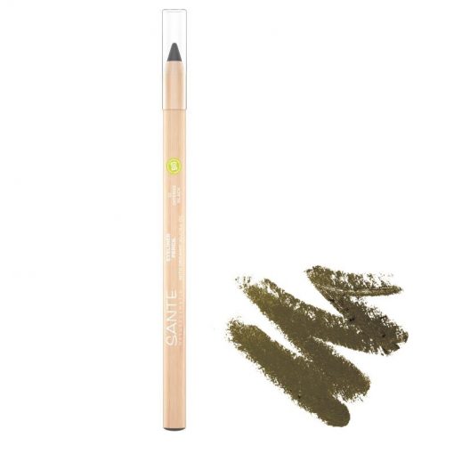 BIO Prírodná ceruzka na oči 04 Oliva so včelím voskom a ricínovým olejom, aj na citlivé oči, prírodná dekoratívna kozmetika, 100% BIO kozmetika