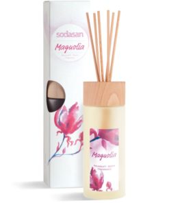 Aroma difúzer tyčinkový magnolia - citrónová tráva bez nebezpečných, toxických syntetických prísad. 100% prírodný na báze bio alkoholu. Vegánsky produkt