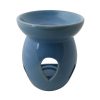 Aromalampa veľká modrá keramická s extra hlbokou miskou, je vhodná ako darček pre ženu i muža. Elegantný moderný bytový doplnok