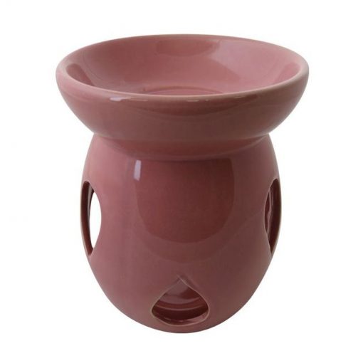 Aromalampa veľká ružová keramická s extra hlbokou miskou, je vhodná ako darček pre ženu i muža. Elegantný moderný bytový doplnok