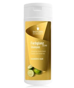 Bio šampón BIOTURM farbené blond vlasy, melírované a plavé s výťažkom z citróna, medovky. Bez chémie, silikonov. VEGAN. 100% čistá biokozmetika na vlasy
