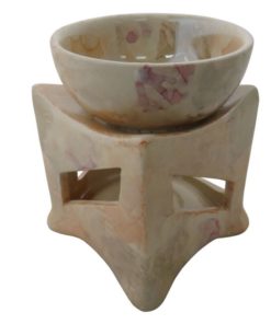 Aromalampa keramická Mramorový vzhľad s extra hlbokou miskou, je vhodná ako darček pre ženu i muža. Elegantný moderný bytový doplnok
