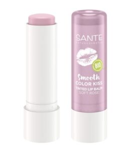 BIO Tónovací balzam na pery 04 Soft Rose pre celiatikov, s BIO olejmi a tukmi. Vyživuje pery. Vegansky, 100% čisto BIOkozmetika
