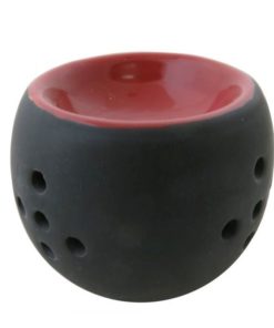 Aromalampa čierna miska malá, matná, keramická na vonné vosky, je vhodná ako darček pre ženu i muža. Elegantný moderný bytový doplnok