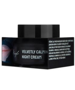 Výživný nočný krém - Velvetly Calming Night Cream, 100% čisto prírodná pleťová kozmetika zo Slovenska. Regeneruje, jemne vypína línie a vypĺňa vrásky