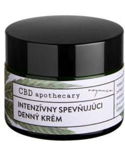 Intenzívny spevňujúci denný krém 350mg CBD - 100% čisto prírodná slovenská kozmetika. Na ekzém, psoriázu, seboreu, šupinatú suchú pleť