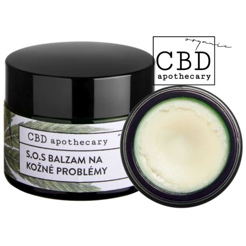 S.O.S konopný balzam na kožné problémy 300mg CBD. 100% čisto prírodná slovenská konopná kozmetika. Na zapareniny, akné, opary, podráždenú . Seborea na tvári