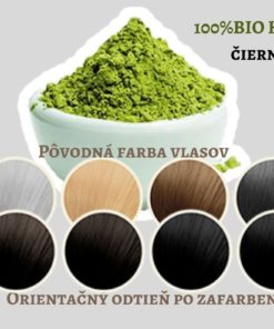 BIO Henna čierna INDIGO - 100% prírodná, vegánska kozmetika. Vlasy vyživuje a ošetruje, lepšie použiť práve čistú hennu. BIO kozmetika