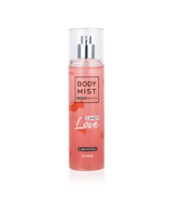 CANDY LOVE Body Mist limitovaná letná edícia telového spreja s trblietkami. Kvetinovo - ovocná SEXI vôňa. Obsahuje 5 % vonných esencií.