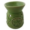 Aromalampa limetkovo zelená keramická s extra hlbokou miskou, je vhodná ako darček pre ženu i muža. Elegantný moderný bytový doplnok