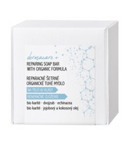 Reparačné organické mydlo Dermacare na ekzém a dermatitídy, prírodné mydlo na veľmi suchú pokožku, psoriázu, atopický ekzém, alergie a plesne.
