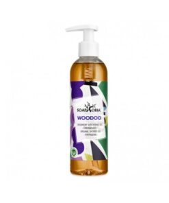 Organický sprchový gél WILD WOODOO pre mužov, čisto prírodná kozmetika zo Slovenska, značky Soaphoria. Prírodný pánsky sprchový gél