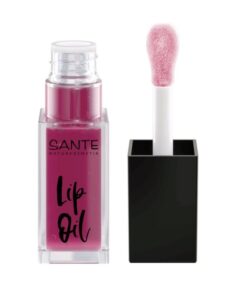 BIO olej na pery Pink pre plné, výrazné pery s leskom. BIO dekoratívna kozmetika. Hydratuje a vyživuje pery, s vitamínom E s ricínovým olejom