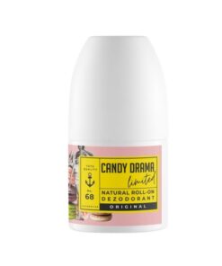Candy Drama dámsky roll-on deodorant Soaphoria, sladká energia s dávkou elegancie. Celodenná sviežosť bez hliníka a parabénov. Prírodný a ekologický