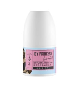 Icy Princess dámsky roll-on deodorant Soaphoria, s jemným kvetinovým nádychom. Celodenná sviežosť bez hliníka a parabénov. Prírodný a ekologický