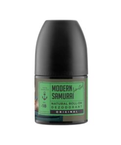 Modern Samurai pánsky roll-on deodorant Soaphoria bez hliníkových solí a alkoholu. Stvorený pre pohodového muža plného energie