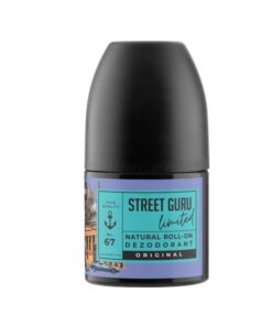 Street Guru pánsky roll-on deodorant Soaphoria bez hliníkových solí a alkoholu. Vôňa je citrová, čistá, moderná a nadčasová. 